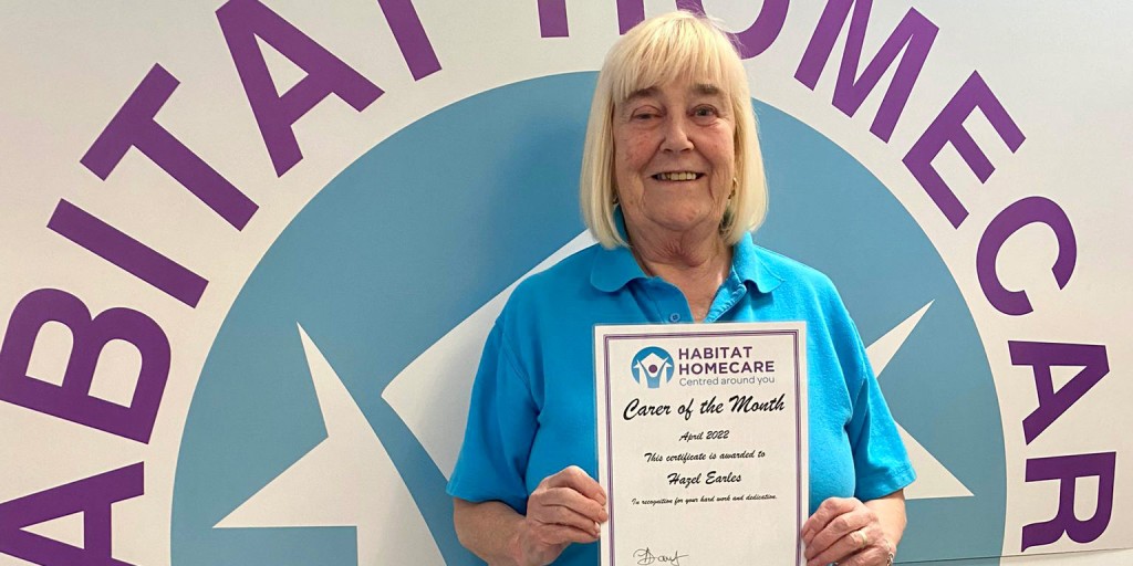 Habitat Homecare's April Carer of the Month Swansea
